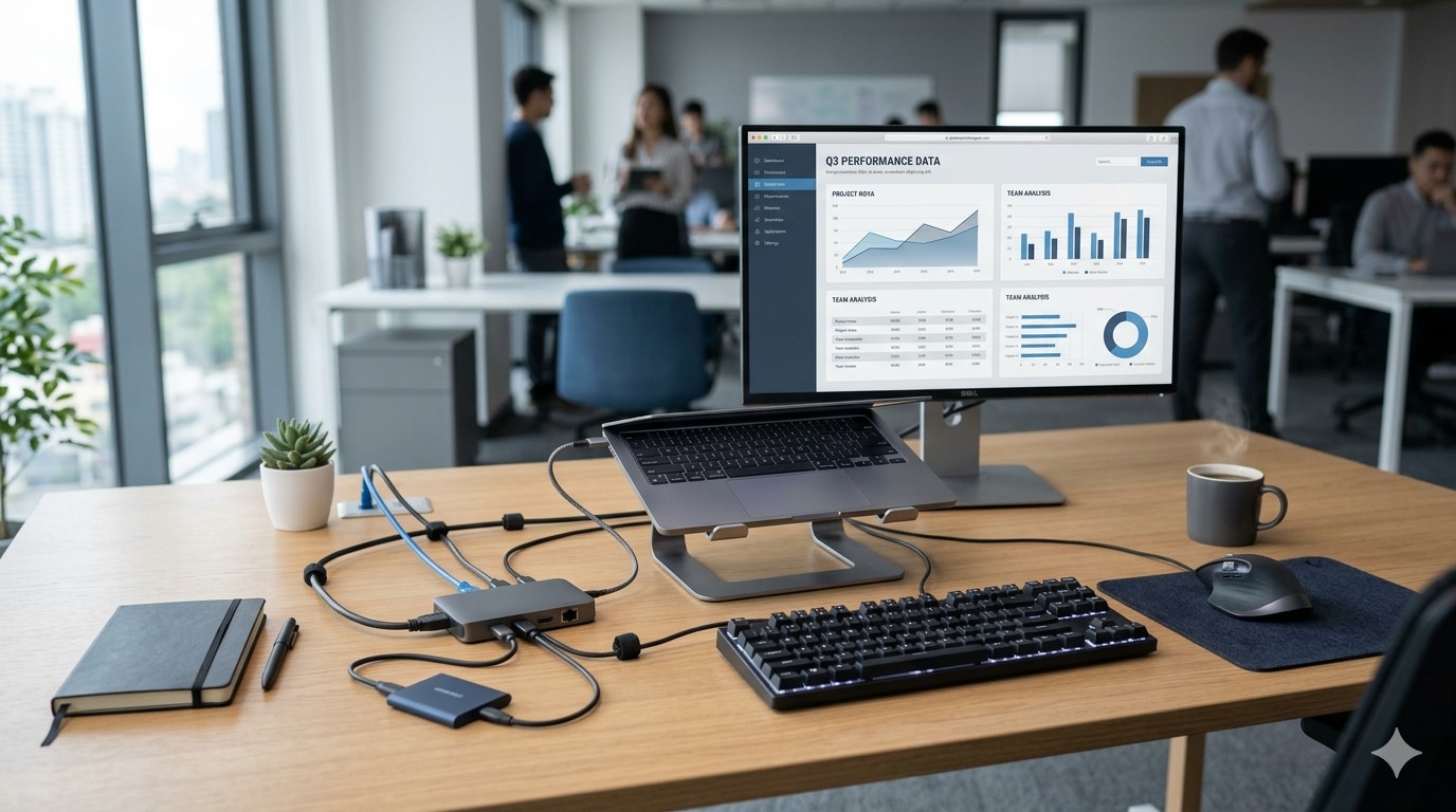 Docking stations USB-C: el accesorio que convierte una laptop en una estación de trabajo completa