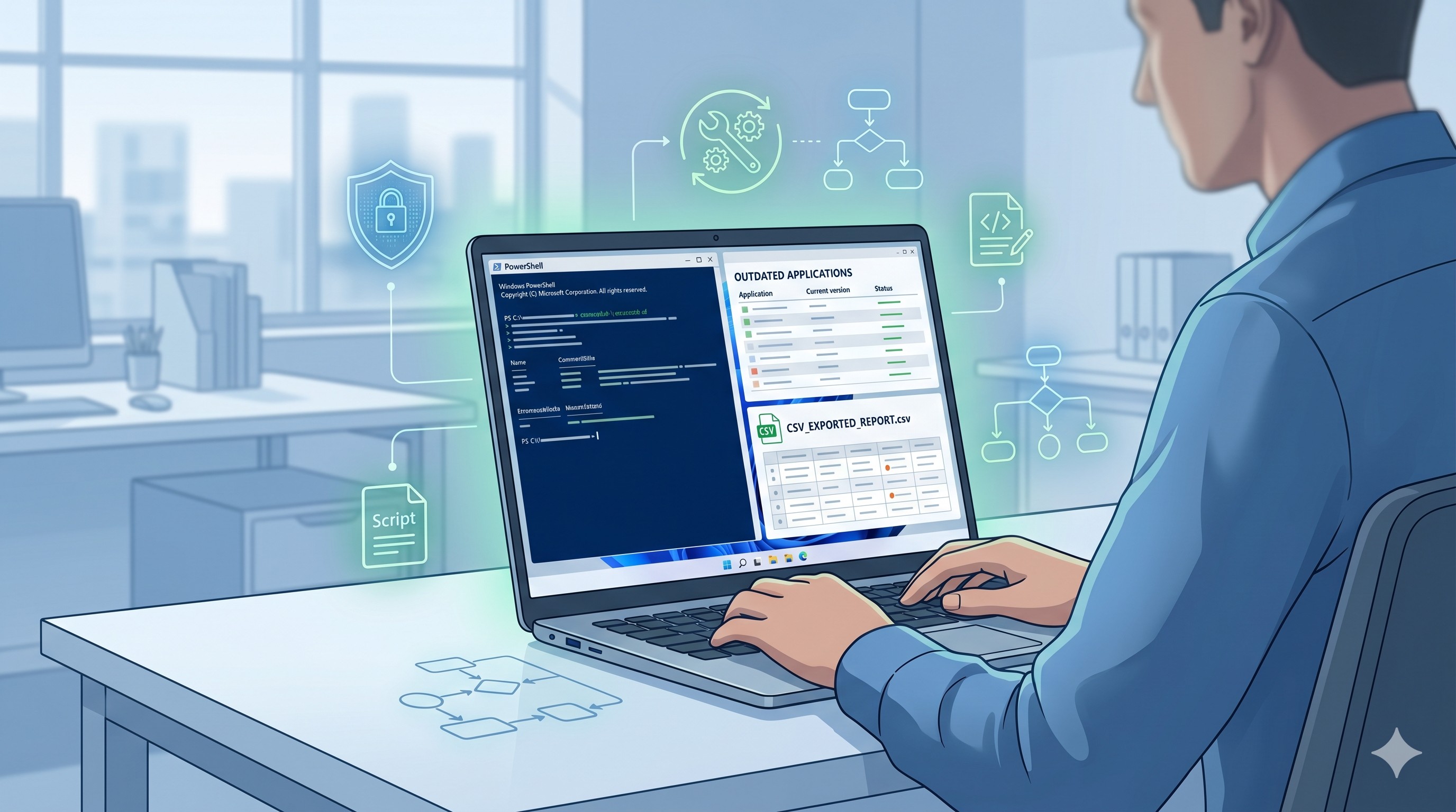 Automatiza la auditoría y actualización de programas en Windows con Winget y PowerShell